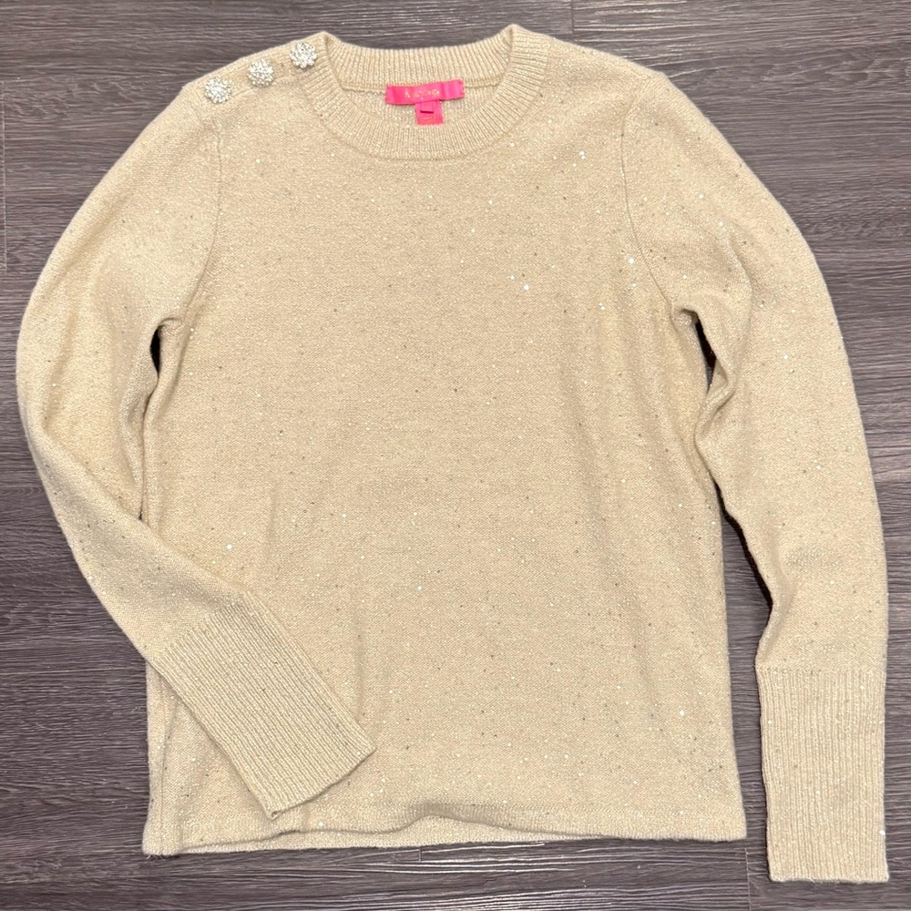 Lilly Pulitzer Beige Knit Sweater